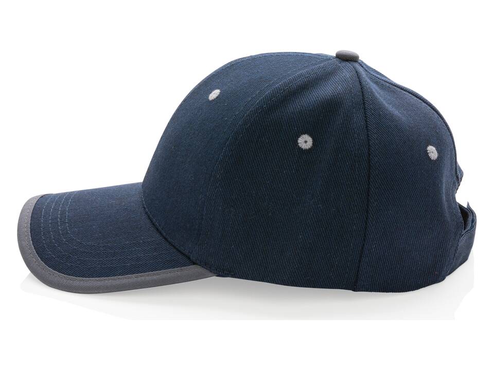 Impact AWARE™ Brushed rcotton 6 panel contrast cap 280gr 48