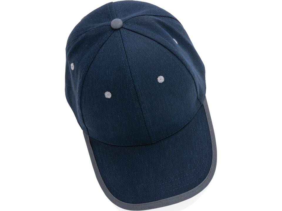 Impact AWARE™ Brushed rcotton 6 panel contrast cap 280gr 50