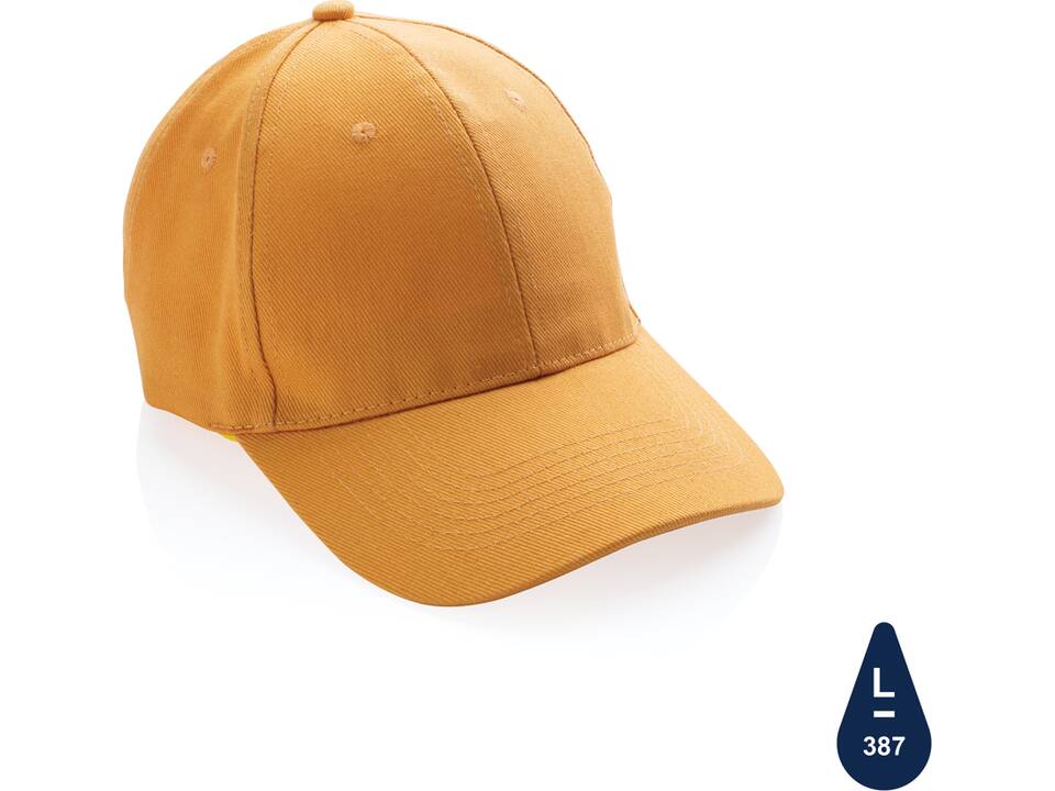 Impact 6 panel 280gr Recycled cotton cap with AWARE™ tracer 21
