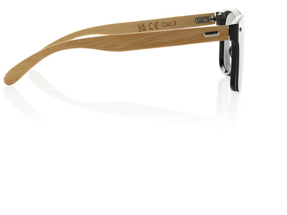 Prism RCS recycled plastic sunglasses with bamboo frame 3
