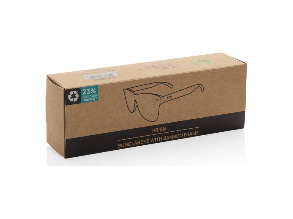 Prism RCS recycled plastic sunglasses with bamboo frame 9