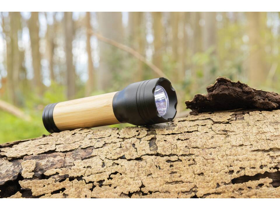 Lucid 3W RCS certified recycled plastic & bamboo torch 7