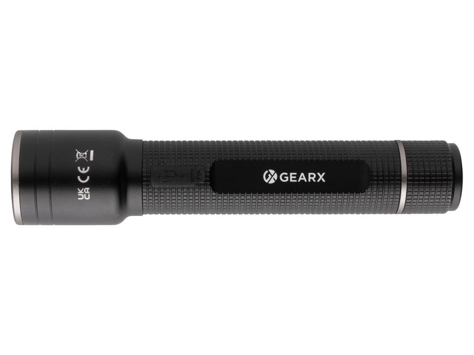 Gear X RCS recycled aluminum USB-rechargeable torch large 2