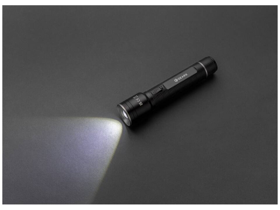 Gear X RCS recycled aluminum USB-rechargeable torch large 6