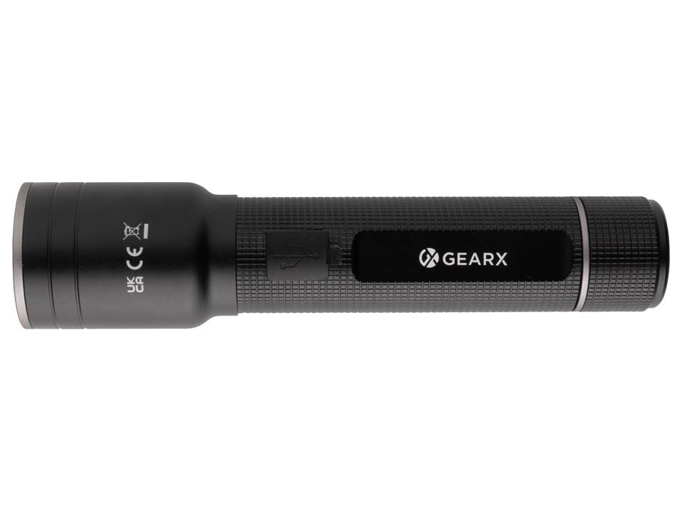 RCS recycled aluminum USB-rechargeable heavy duty torch 2