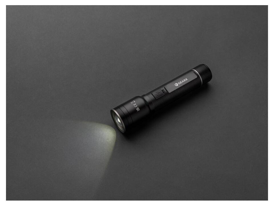 RCS recycled aluminum USB-rechargeable heavy duty torch 6