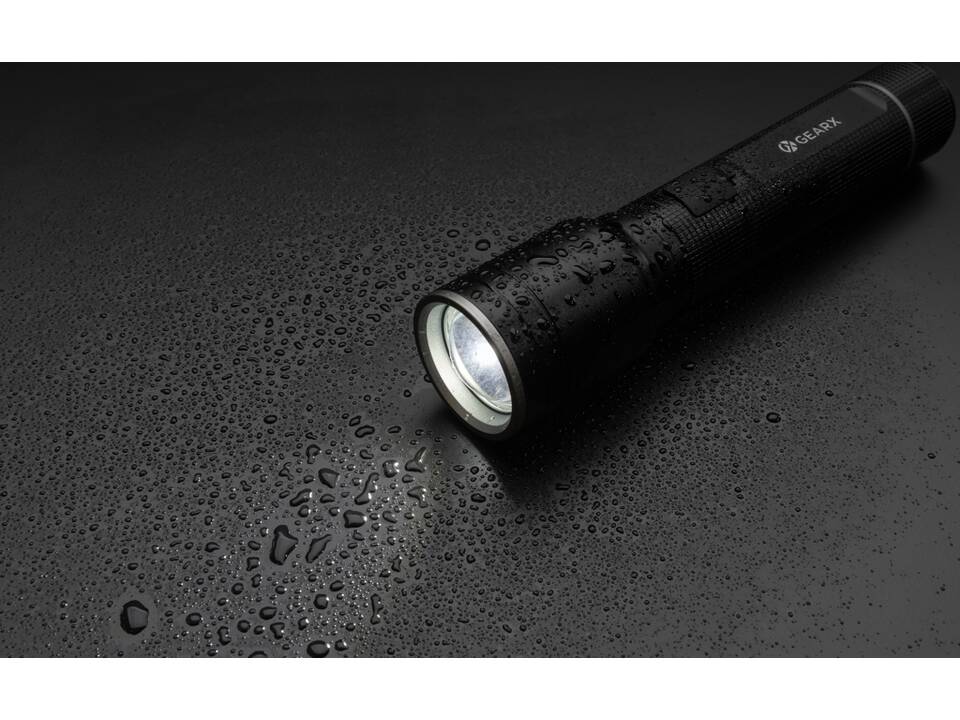 RCS recycled aluminum USB-rechargeable heavy duty torch 7