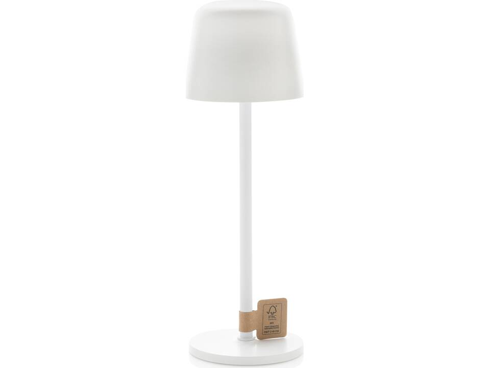 Zenic RCS recycled plastic USB re-chargable table lamp 37