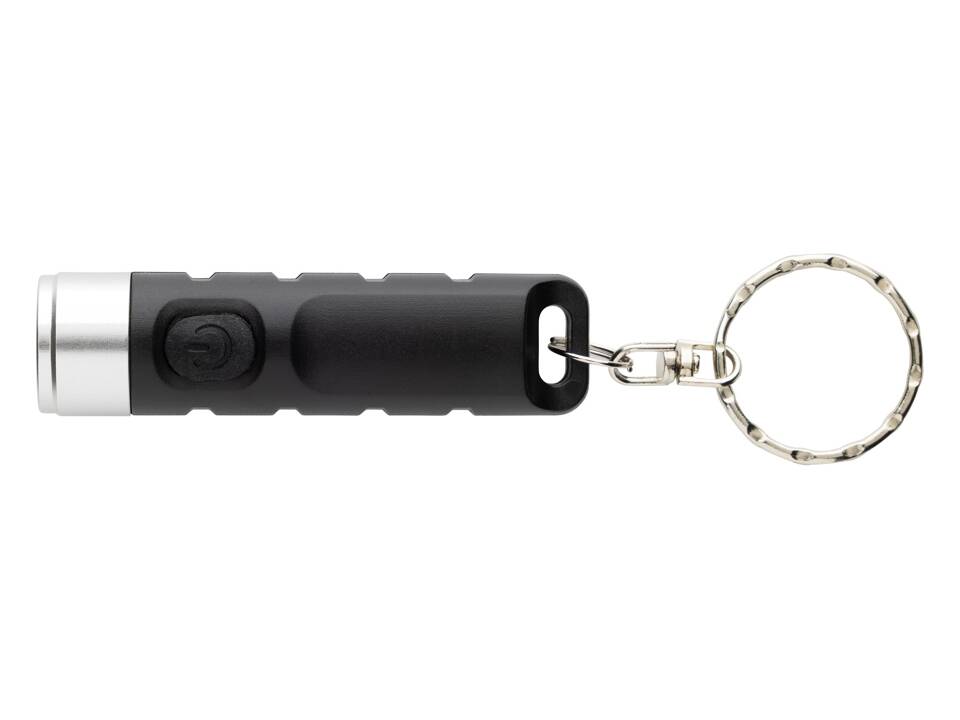 Globix RCS recycled plastic USB re-chargeable keychain torch 4