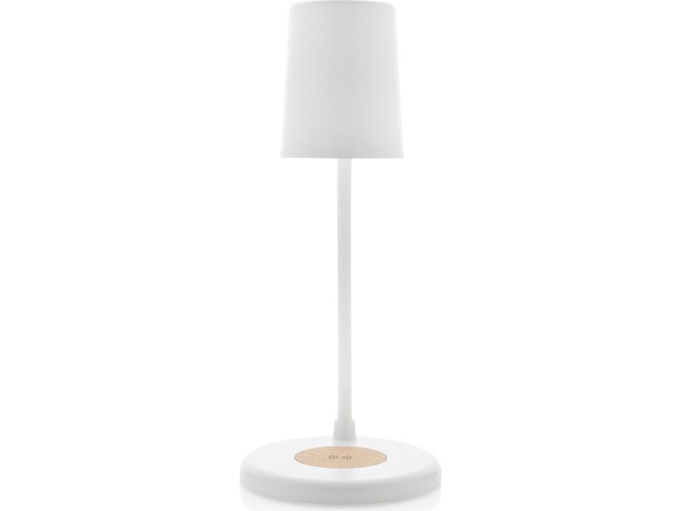 Zenara RCS recycled plastic and cork 15W wireless desk lamp 3