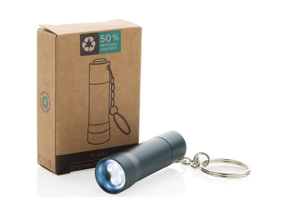 Flash RCS recycled aluminium keychain torch 31