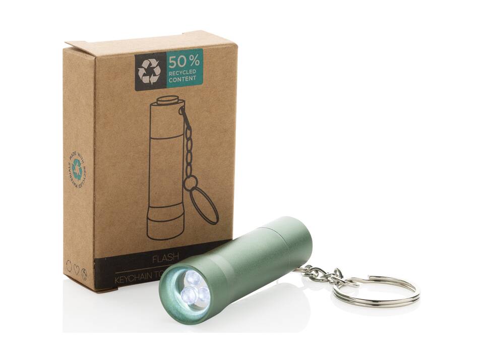 Flash RCS recycled aluminium keychain torch 41