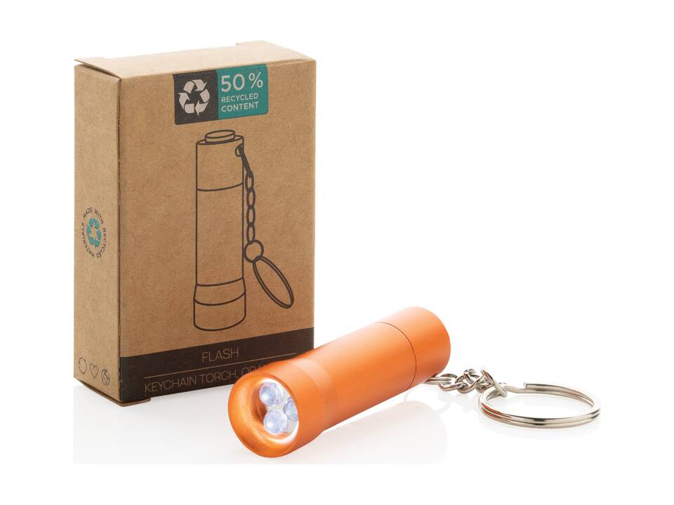 Flash RCS recycled aluminium keychain torch 52