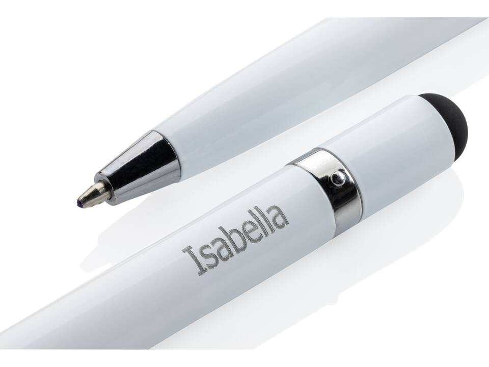 Aluminum inkless pen with eraser 14