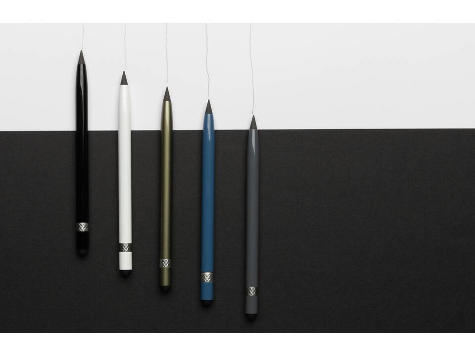 Aluminum inkless pen with eraser 20
