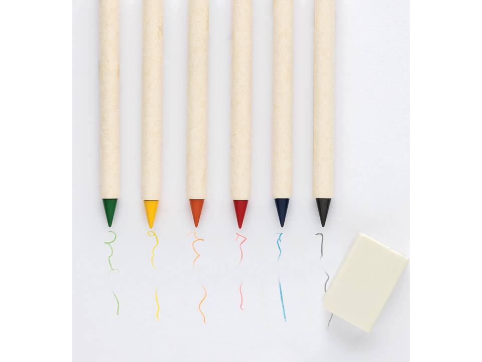 Micki GRS infinity 6pc coloring pencil set with notepad 2