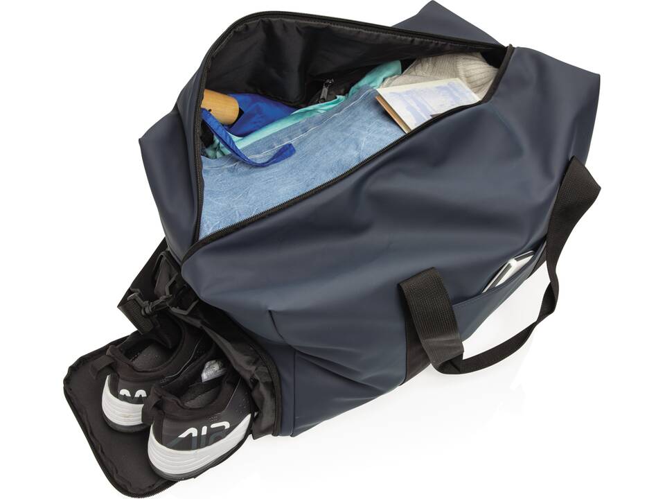 Smooth PU weekend duffle 16