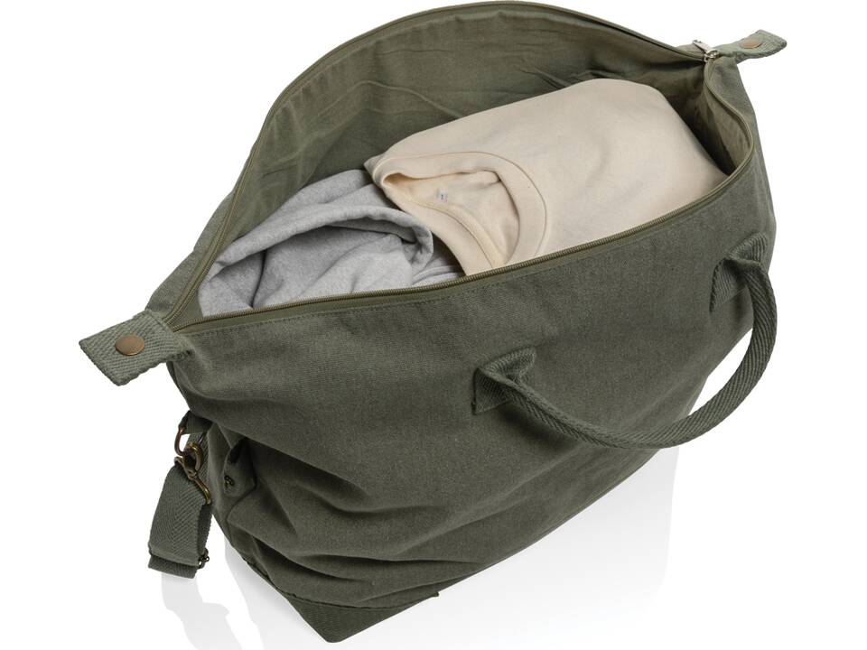 Kezar AWARE™ 500 gsm recycled canvas deluxe weekend bag 24