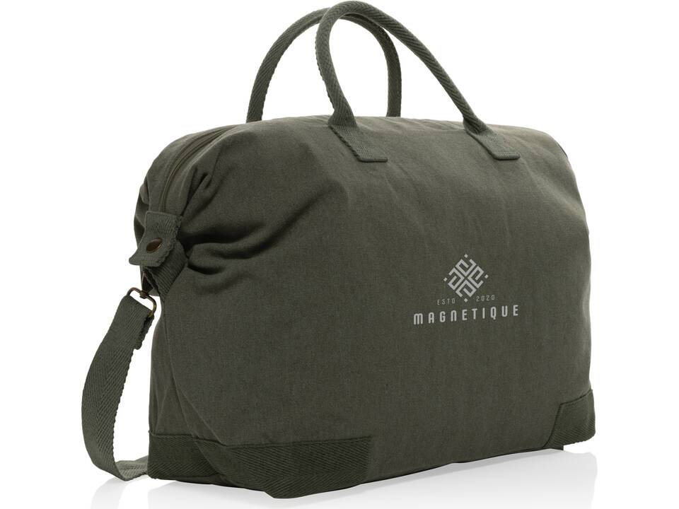 Kezar AWARE™ 500 gsm recycled canvas deluxe weekend bag 28