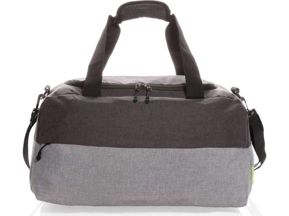 Duo color RPET RFID weekend bag PVC free 1