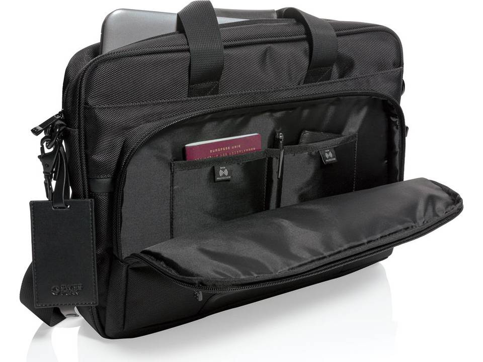 Swiss Peak RPET Voyager RFID 15.6" laptop bag 5