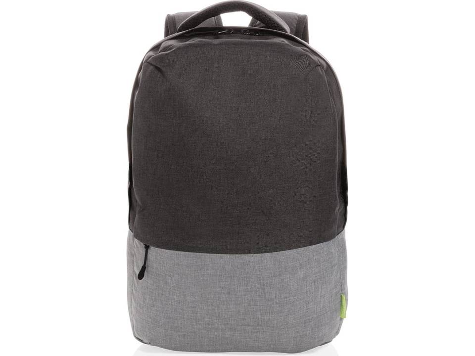 Duo color RPET 15.6" RFID laptop backpack PVC free 1