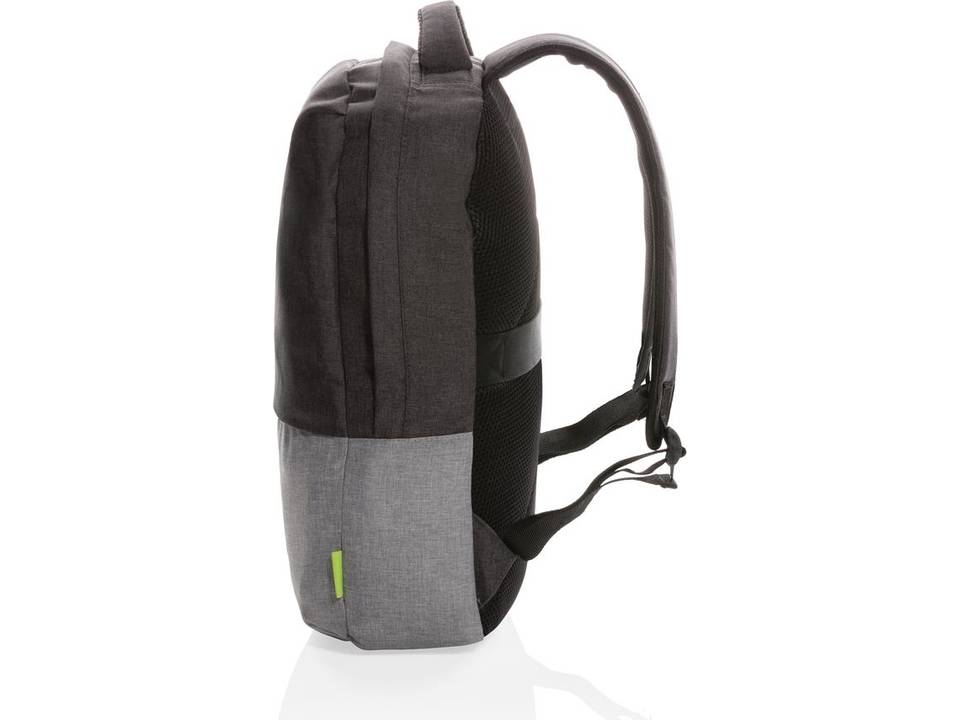 Duo color RPET 15.6" RFID laptop backpack PVC free 4