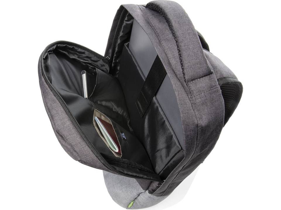 Duo color RPET 15.6" RFID laptop backpack PVC free 5