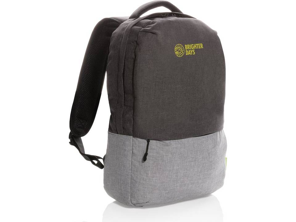 Duo color RPET 15.6" RFID laptop backpack PVC free 7