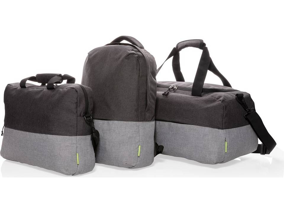 Duo color RPET 15.6" RFID laptop backpack PVC free 8