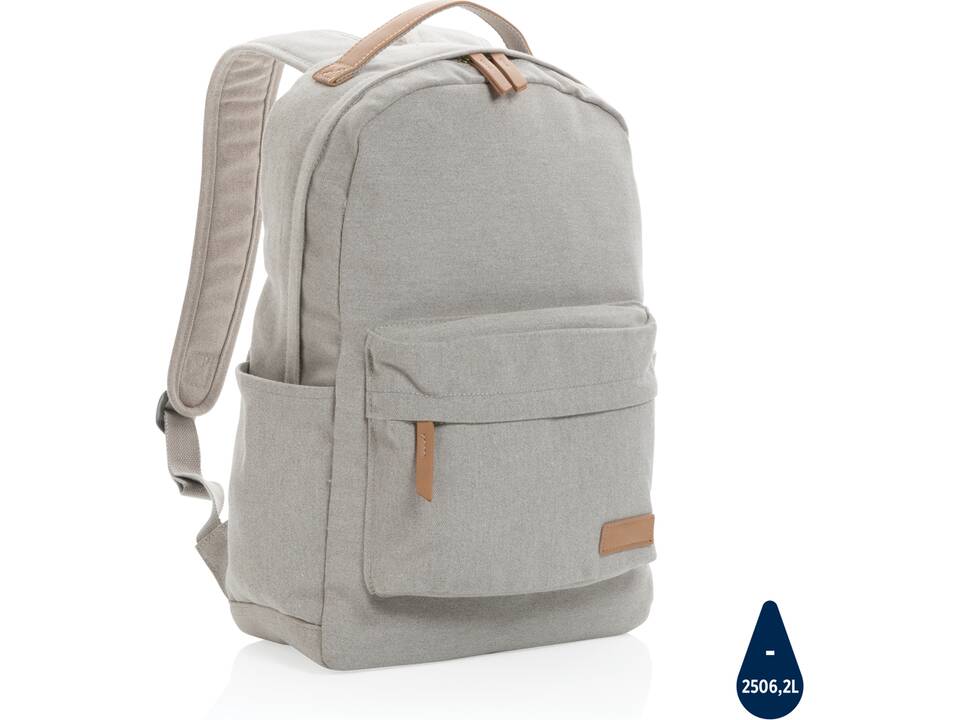 Impact AWARE™ 16 oz. recycled canvas backpack 16