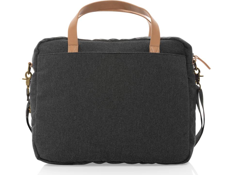 Impact AWARE™ 16 oz. recycled canvas laptop bag 11