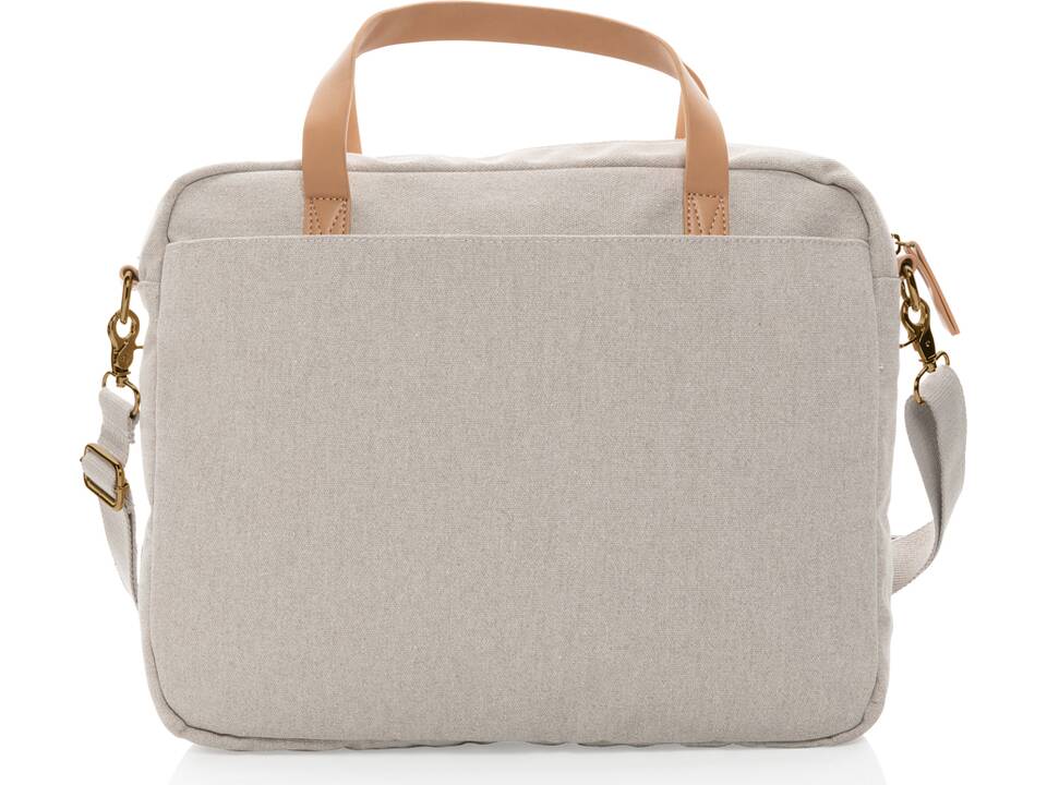 Impact AWARE™ 16 oz. recycled canvas laptop bag 18