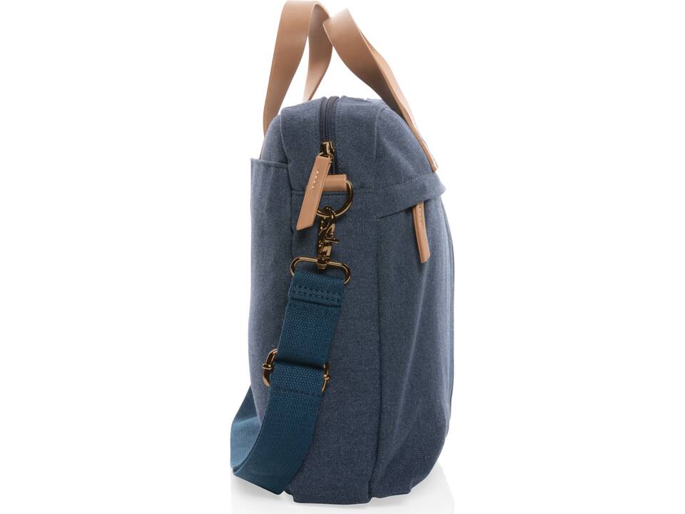 Impact AWARE™ 16 oz. recycled canvas laptop bag 24