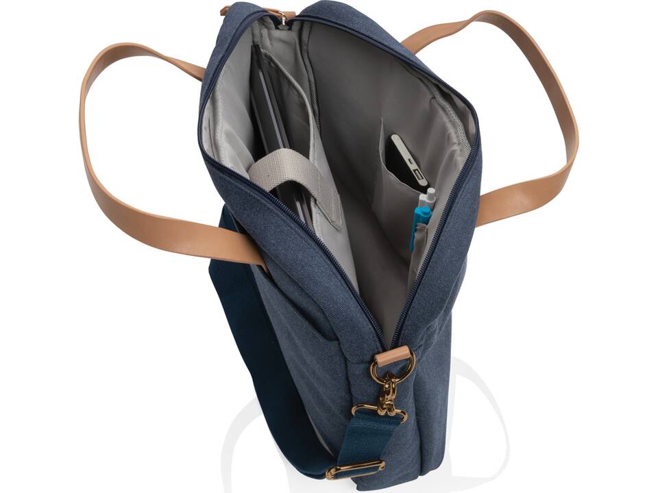 Impact AWARE™ 16 oz. recycled canvas laptop bag 26