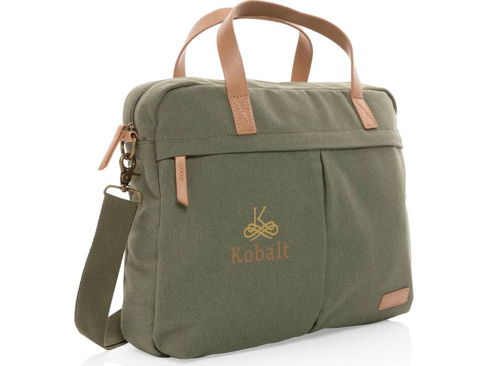 Impact AWARE™ 16 oz. recycled canvas laptop bag 35