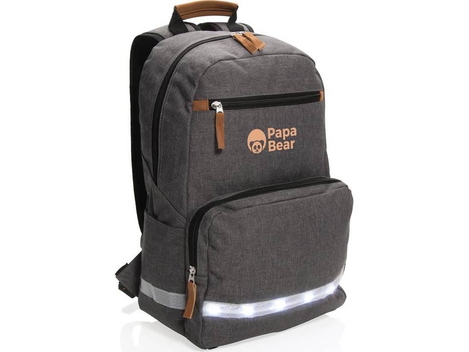 LED light 13” laptop backpack 2