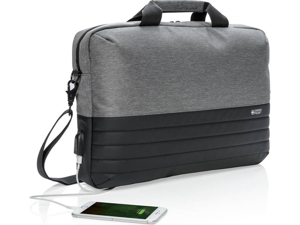 Swiss Peak RFID 15" laptop bag 7