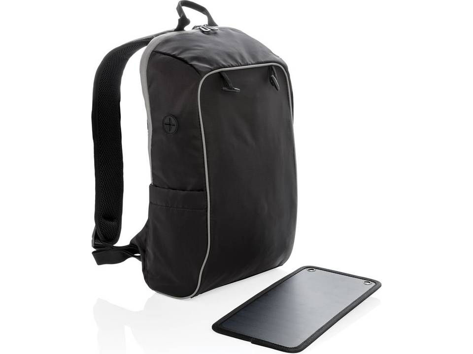 Solar panel power hiking backpack PVC free 2