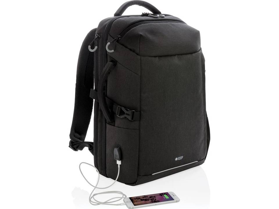 Swiss Peak XXL weekend travel backpack with RFID and USB 8