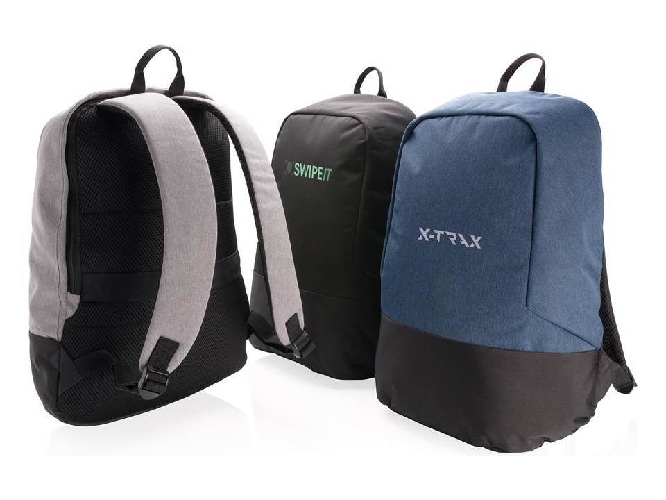 Standard RFID anti theft backpack PVC free 5