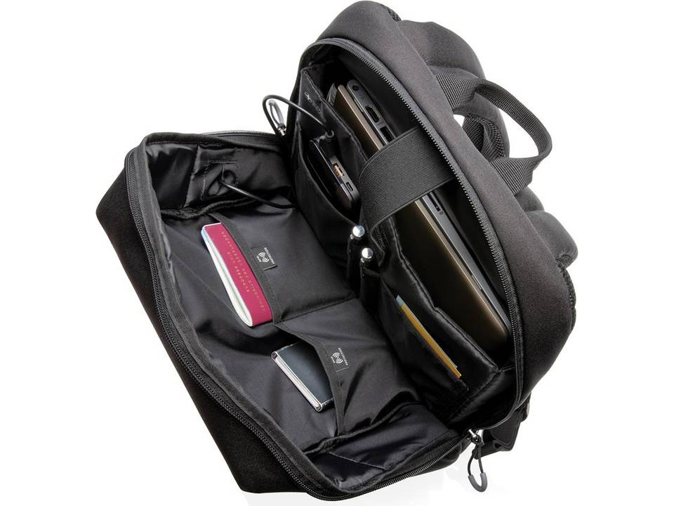 Swiss Peak RFID and USB laptop backpack PVC free 9