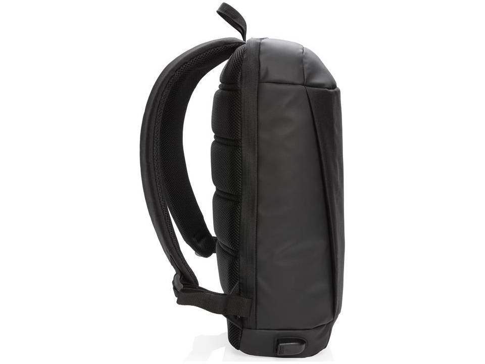 Madrid anti-theft RFID USB laptop backpack PVC free 6