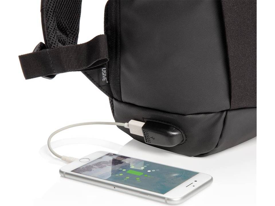 Madrid anti-theft RFID USB laptop backpack PVC free 8