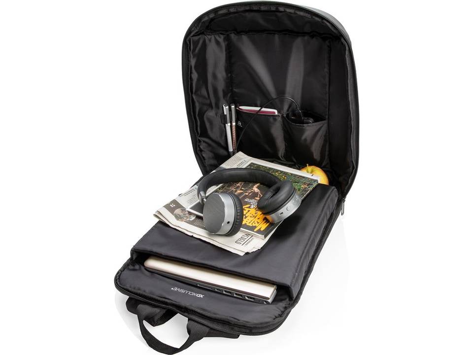 Madrid anti-theft RFID USB laptop backpack PVC free 1