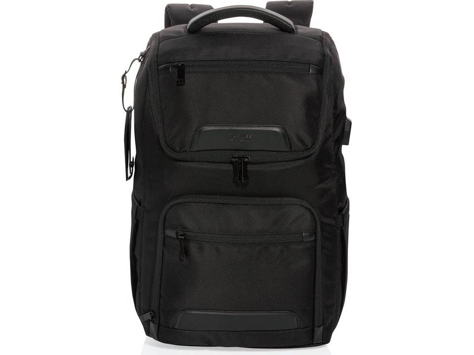 Swiss Peak RPET Voyager USB & RFID 15.6"laptop backpack 7
