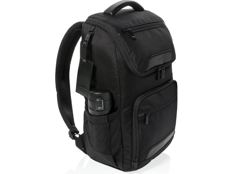 Swiss Peak RPET Voyager USB & RFID 15.6"laptop backpack 2