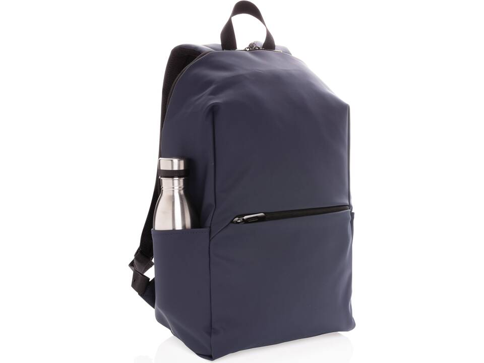 Smooth PU 15.6"laptop backpack 13