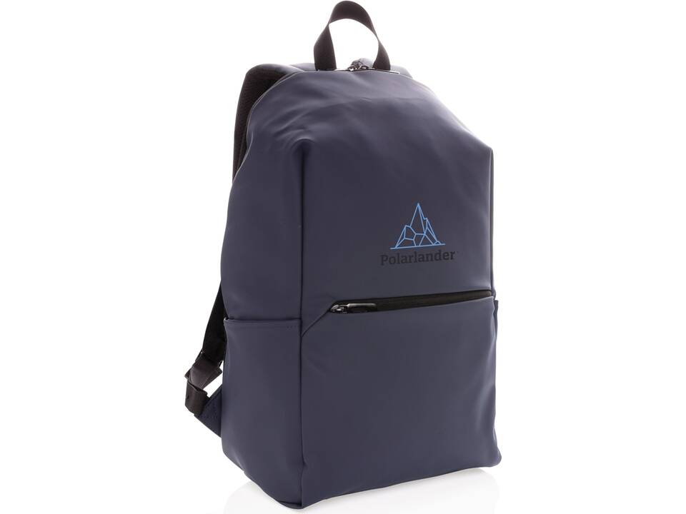 Smooth PU 15.6"laptop backpack 18
