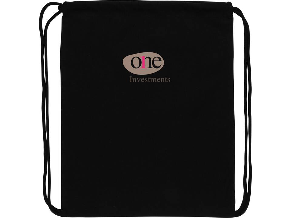 Impact AWARE™ Recycled cotton drawstring backpack 145g 3